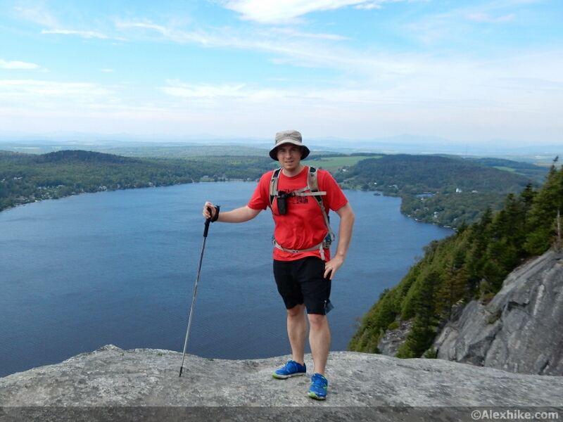 Alex au sommet du Mont Pinacle